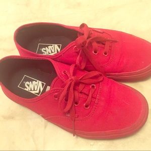 Red Van sneakers